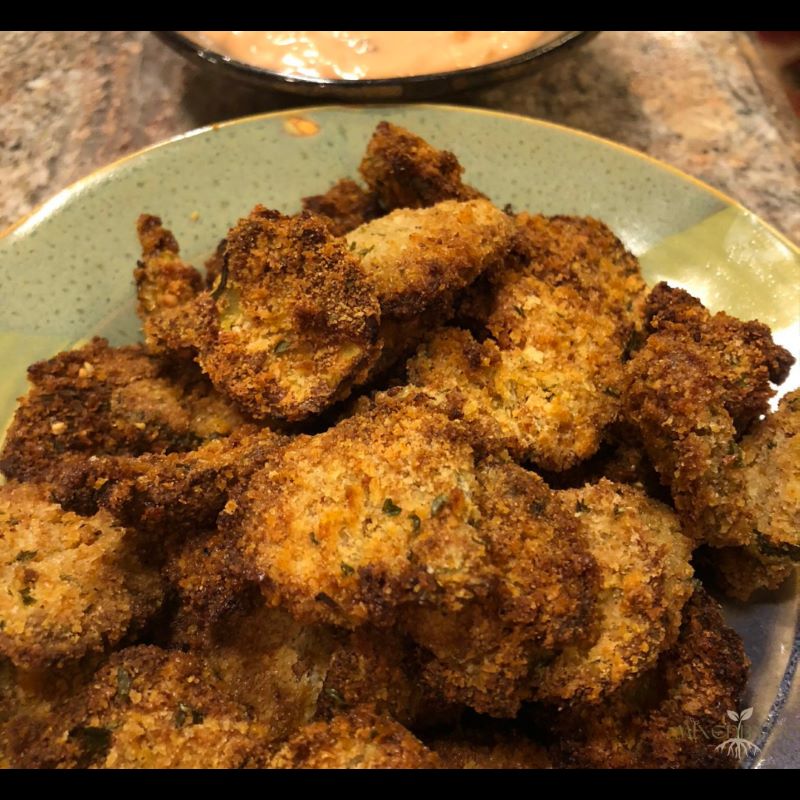 Air-Fried Pickle Chips | Gluten-Free