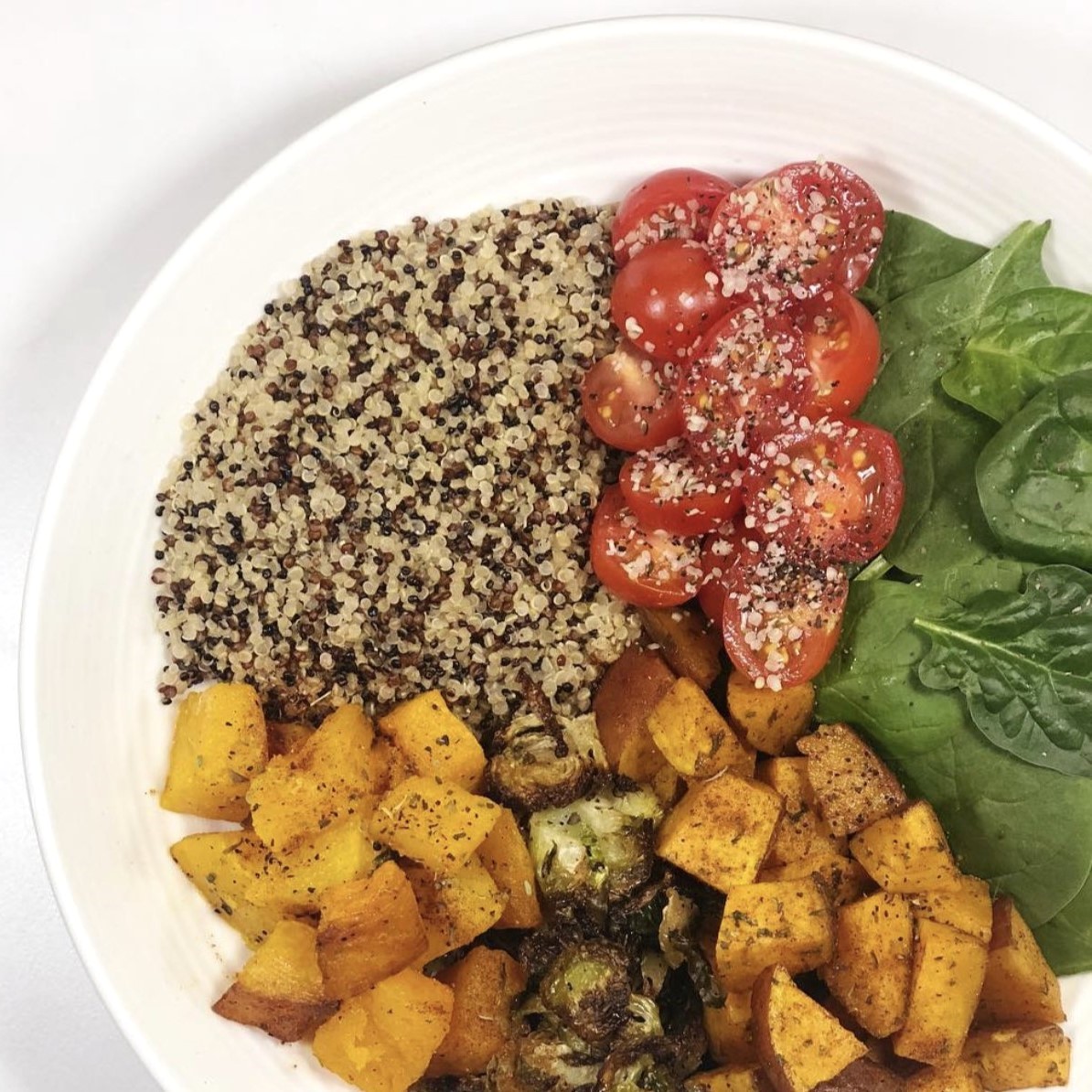 Quinoa Sweet Potato Veggie Bowl