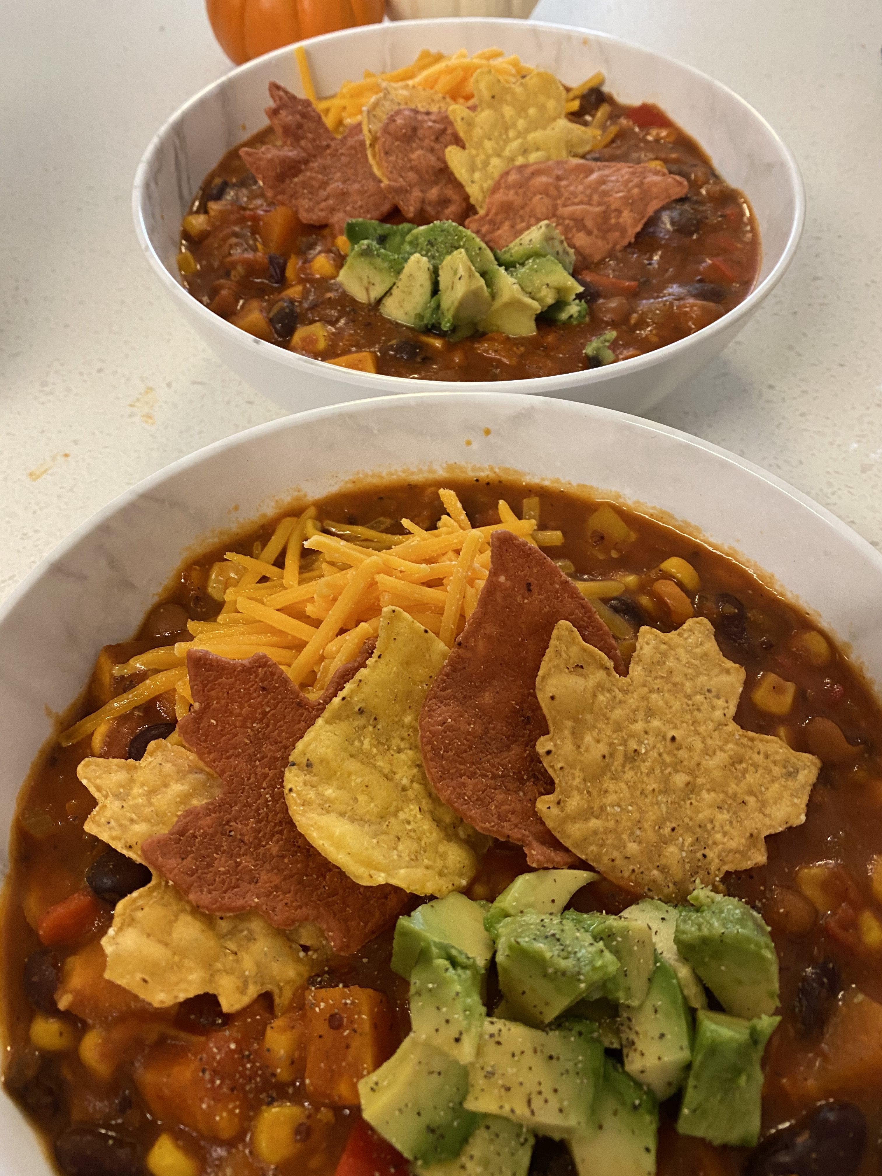 Vegan Sweet Potato & Butternut Squash Chili