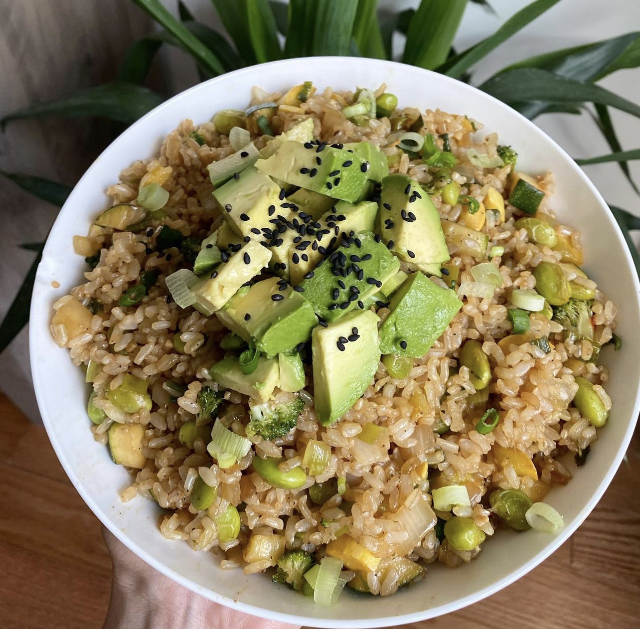 Green Frief Rice GO GREEN VEGGIE FRIED RICE 1 – MixedByNic Recipes